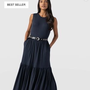 Casual Pink Tiered Ruffled Maxi Sundress